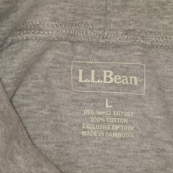 L.L Bean heavy tee crowl neck - Picture 3 of 3